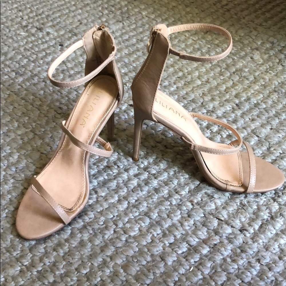 Nude Strappy Heels